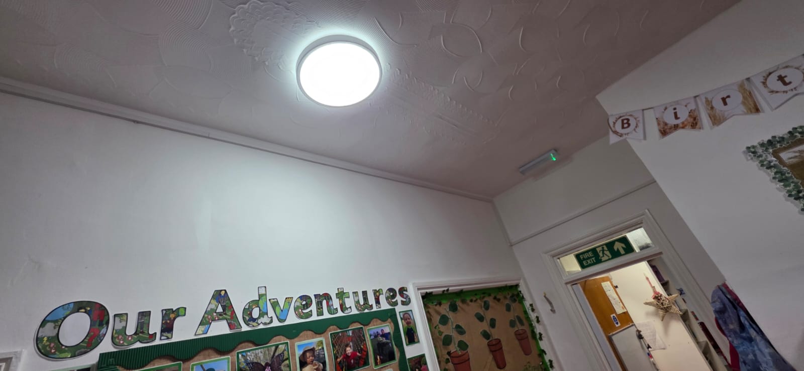 Commercial lighting upgrade in a school by Cardiff Electrical