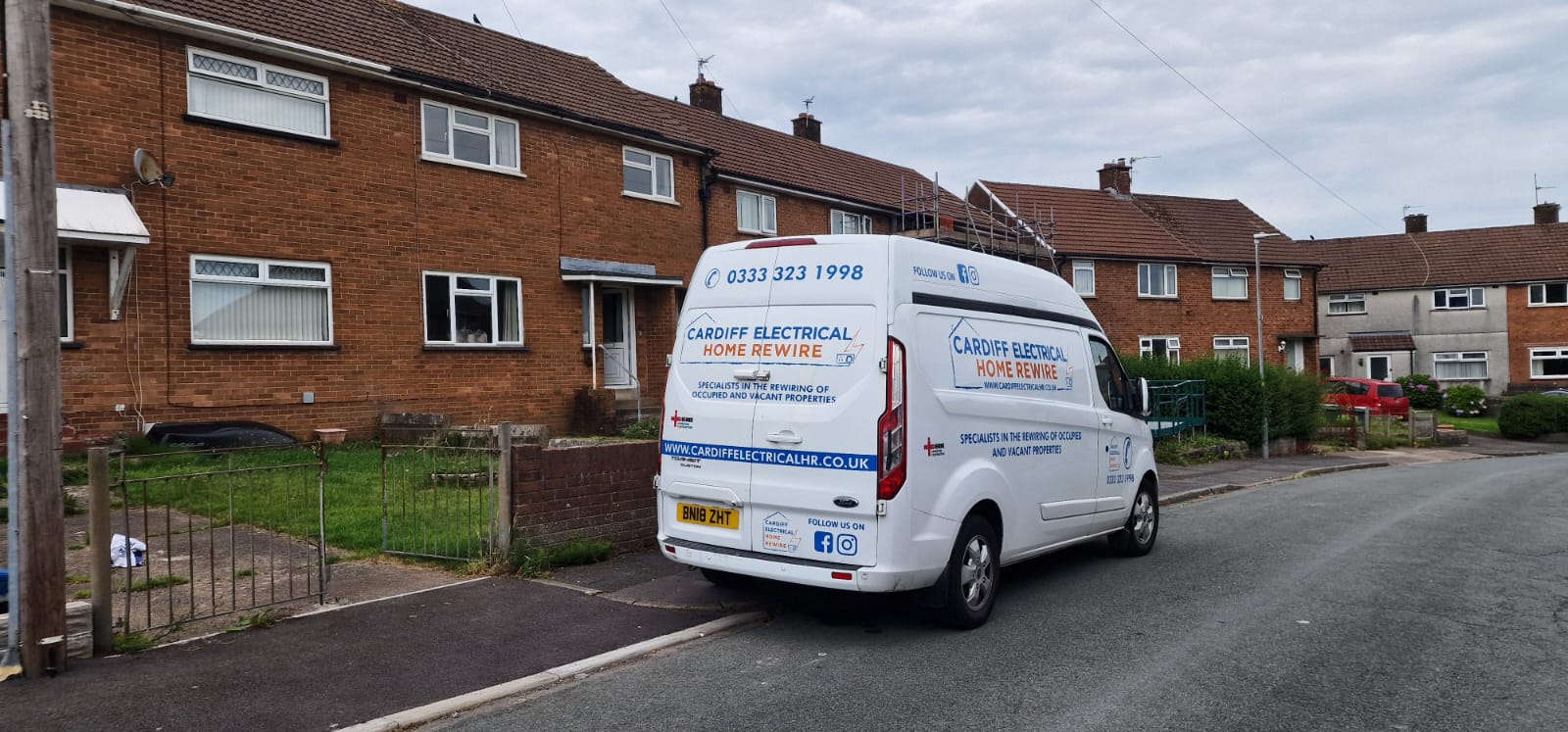 Cardiff Electrical van providing electrical services in St Mellons