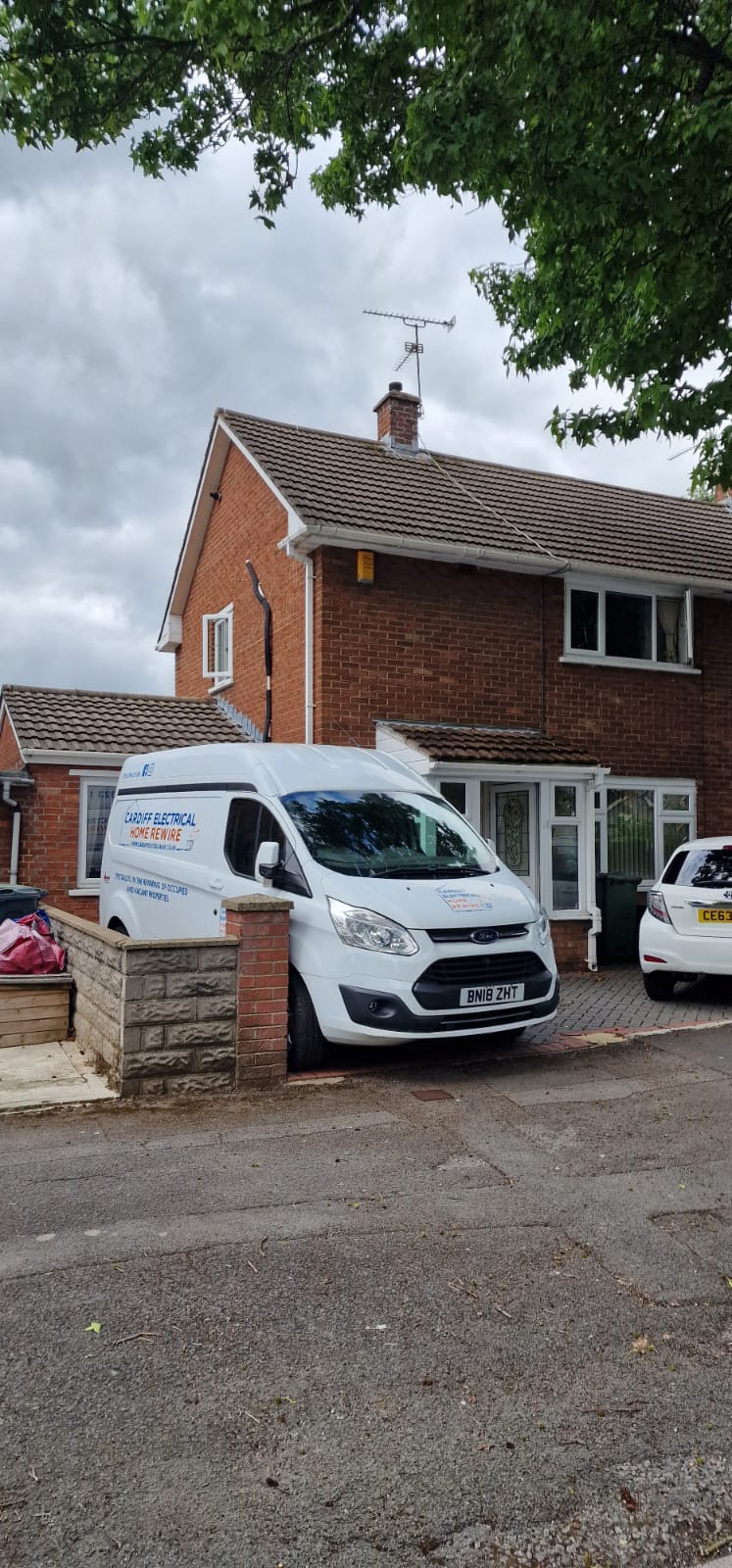 Cardiff Electrical van providing electrical services in Pontyclun