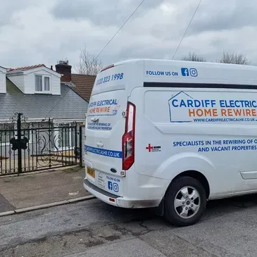 Cardiff Electrical van providing electrical services in Cwmbran